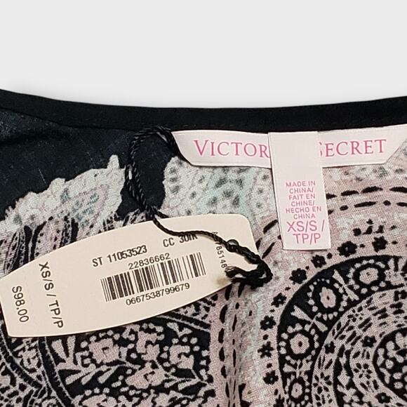 Victoria's Secret Butterfly Poncho Coverup Abstract Paisley Beaded XS/S NWT - Picture 8 of 13